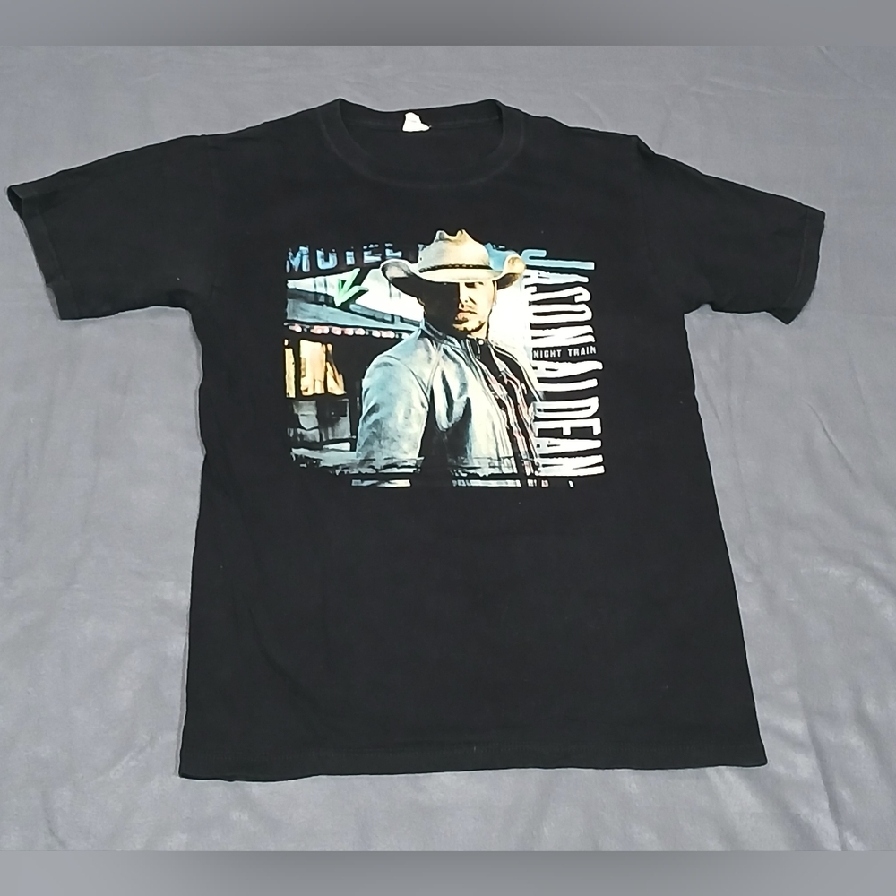Jason Aldean Black T-Shirt Night Train Tour, Size Small